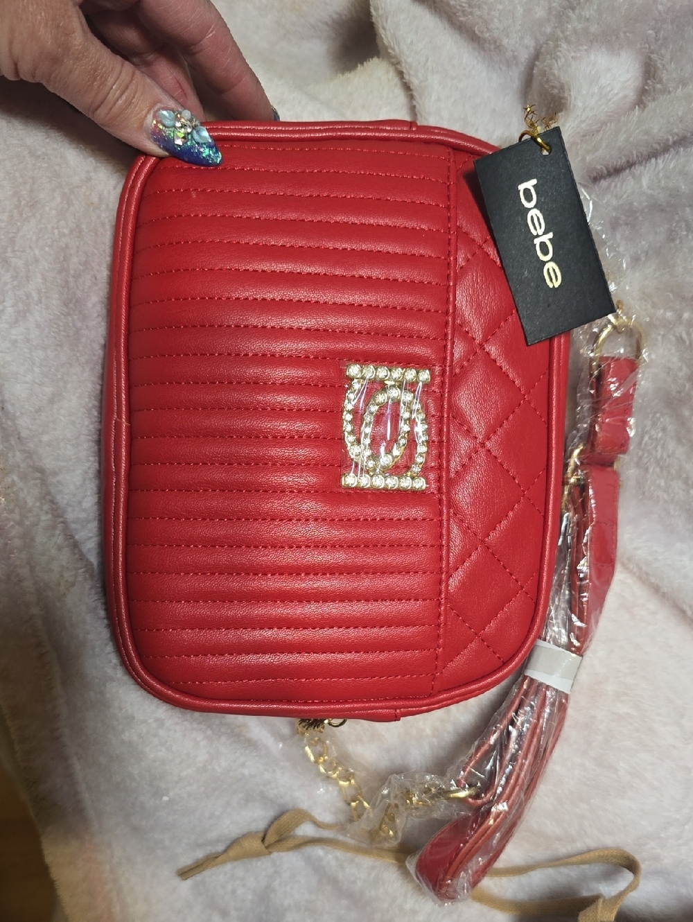 Bebe red crossbody